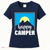 Happy Camper Sunrise Over Mountains Women's T-Shirt thumb 0