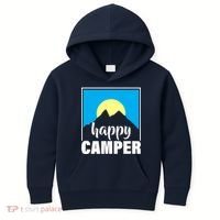 Happy Camper Sunrise Over Mountains Kids Hoodie thumb 0