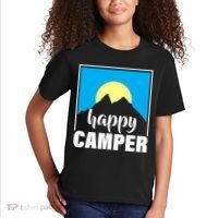 Happy Camper Sunrise Over Mountains Kids T-Shirt thumb 2