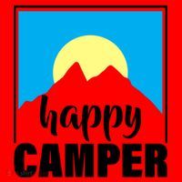 Happy Camper Sunrise Over Mountains Santa Hat thumb 1