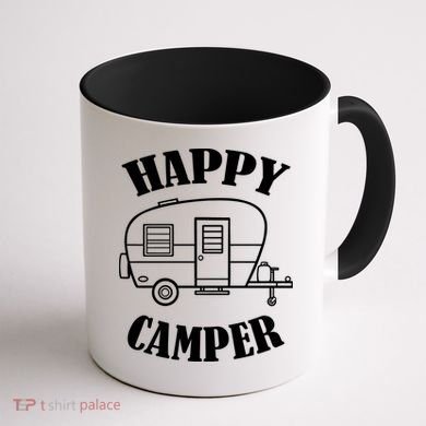 Happy Camper Trailer Coffee Mug back