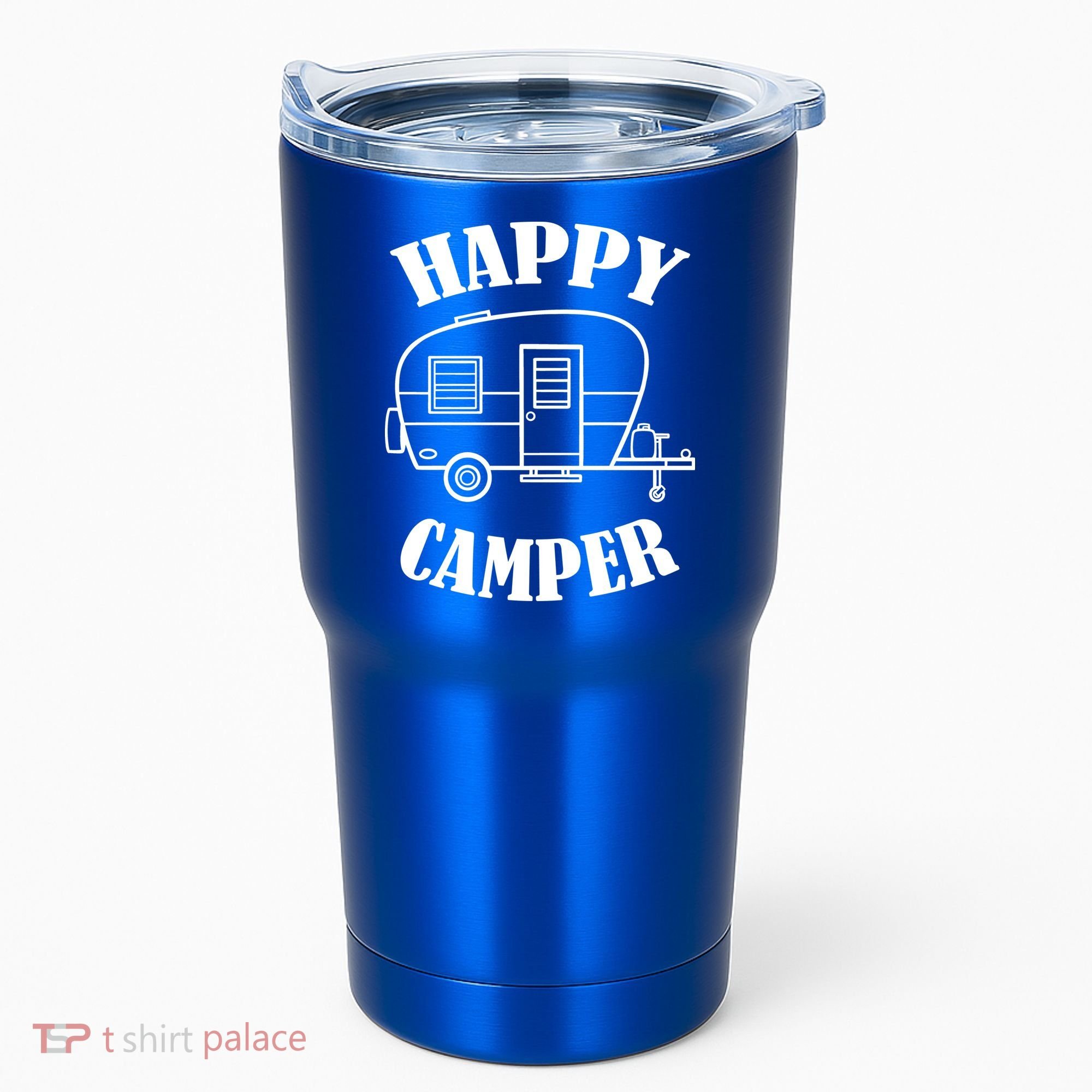 Happy Camper Trailer Tumbler