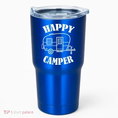 Happy Camper Trailer Tumbler