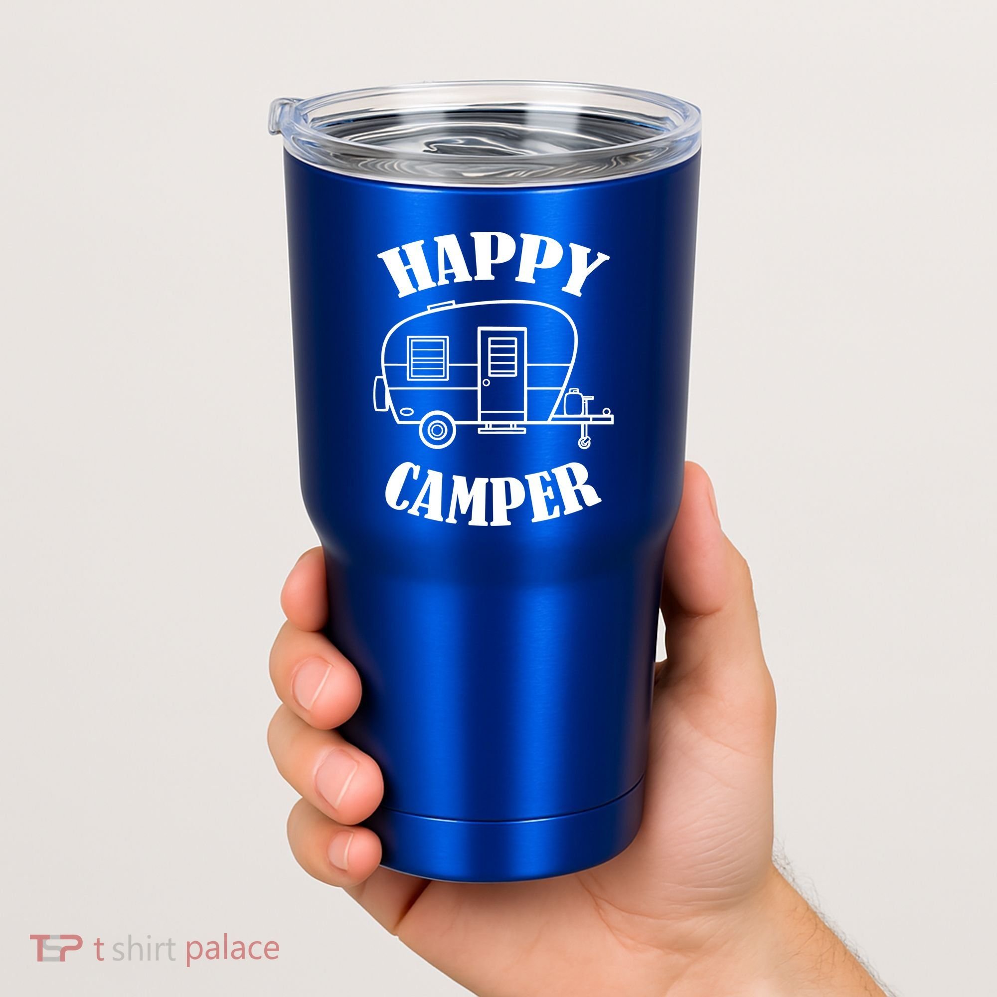 Happy Camper Trailer Tumbler