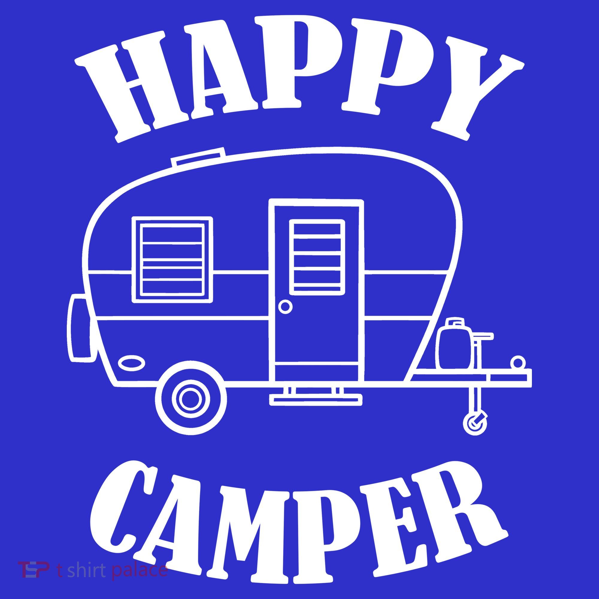 Happy Camper Trailer Baby Bodysuit