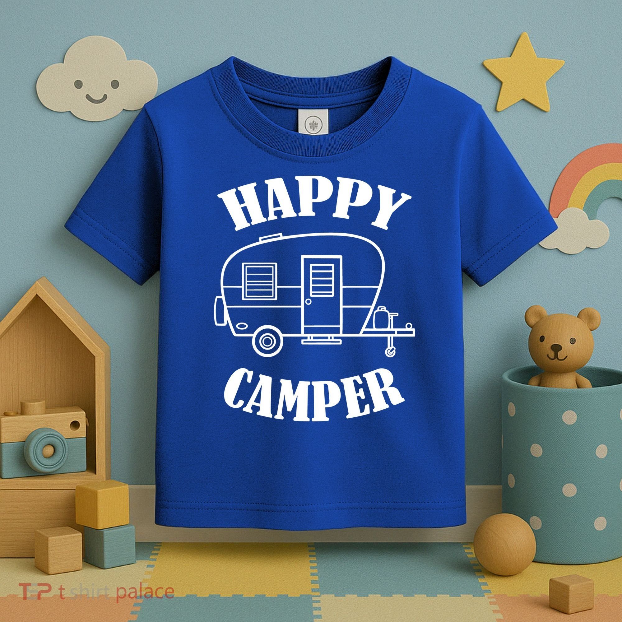 Happy Camper Trailer Toddler T-Shirt