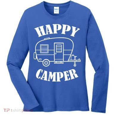 Happy Camper Trailer Women's Long Sleeve Shirt