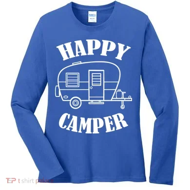 Happy Camper Trailer Women's Long Sleeve Shirt