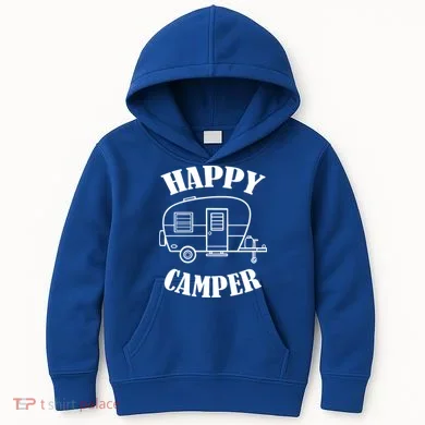 Happy Camper Trailer Kids Hoodie