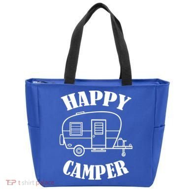 Happy Camper Trailer Tote Bag