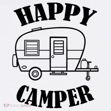 Happy Camper Trailer Garment-Dyed Sweatshirt