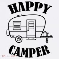 Happy Camper Trailer Garment-Dyed Sweatshirt thumb 2