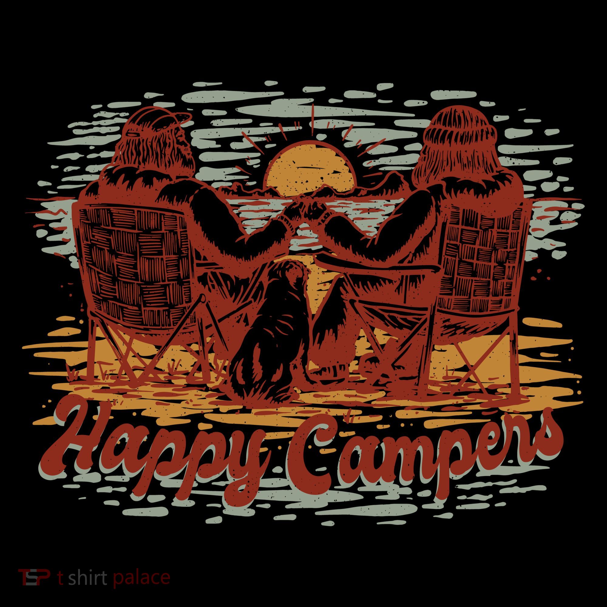 Happy Campers Coaster