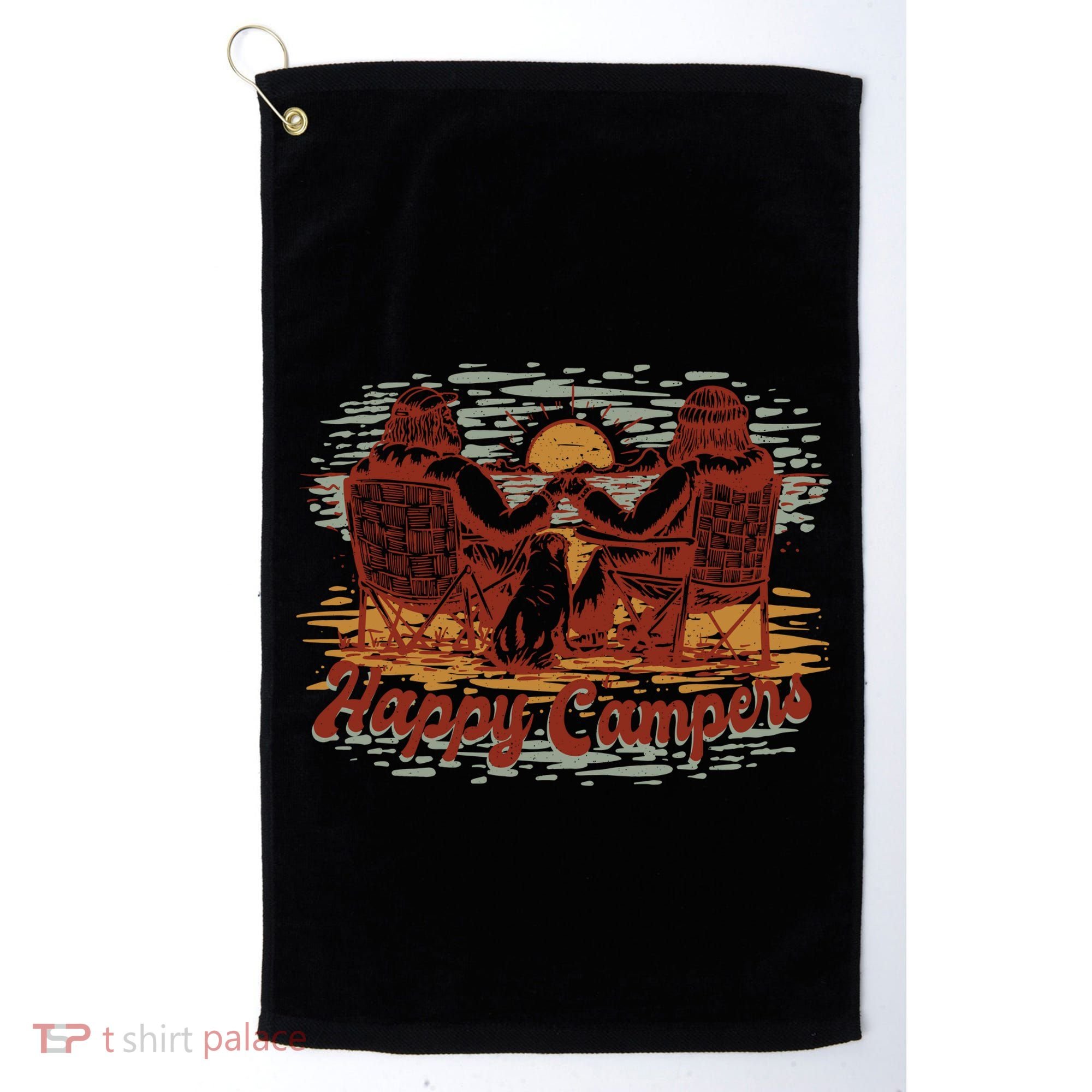 Happy Campers Golf Towel