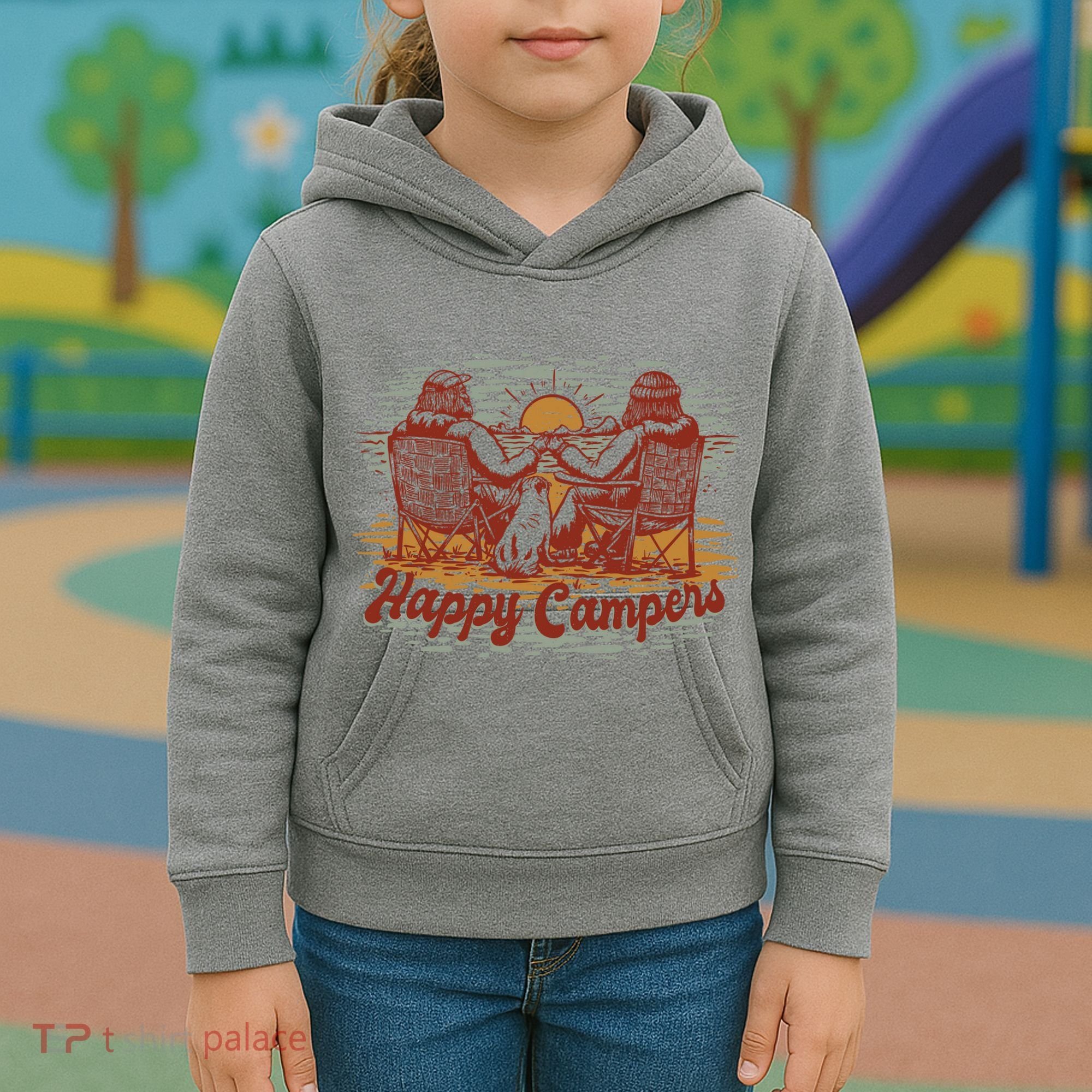 Happy Campers Kids Hoodie