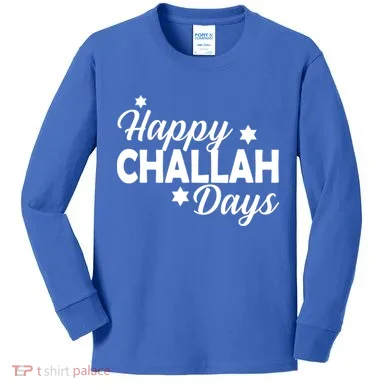 Happy Challah Days Kids Long Sleeve Shirt