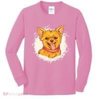 Happy Chihuahua Kids Long Sleeve Shirt thumb 0