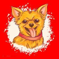 Happy Chihuahua Santa Hat thumb 1
