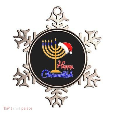 Happy Chrismukkah Christmas Hanukkah Ornament