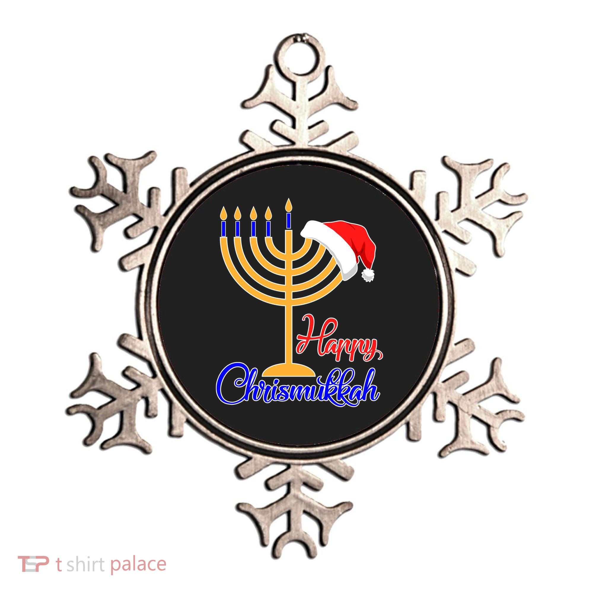 Happy Chrismukkah Christmas Hanukkah Ornament