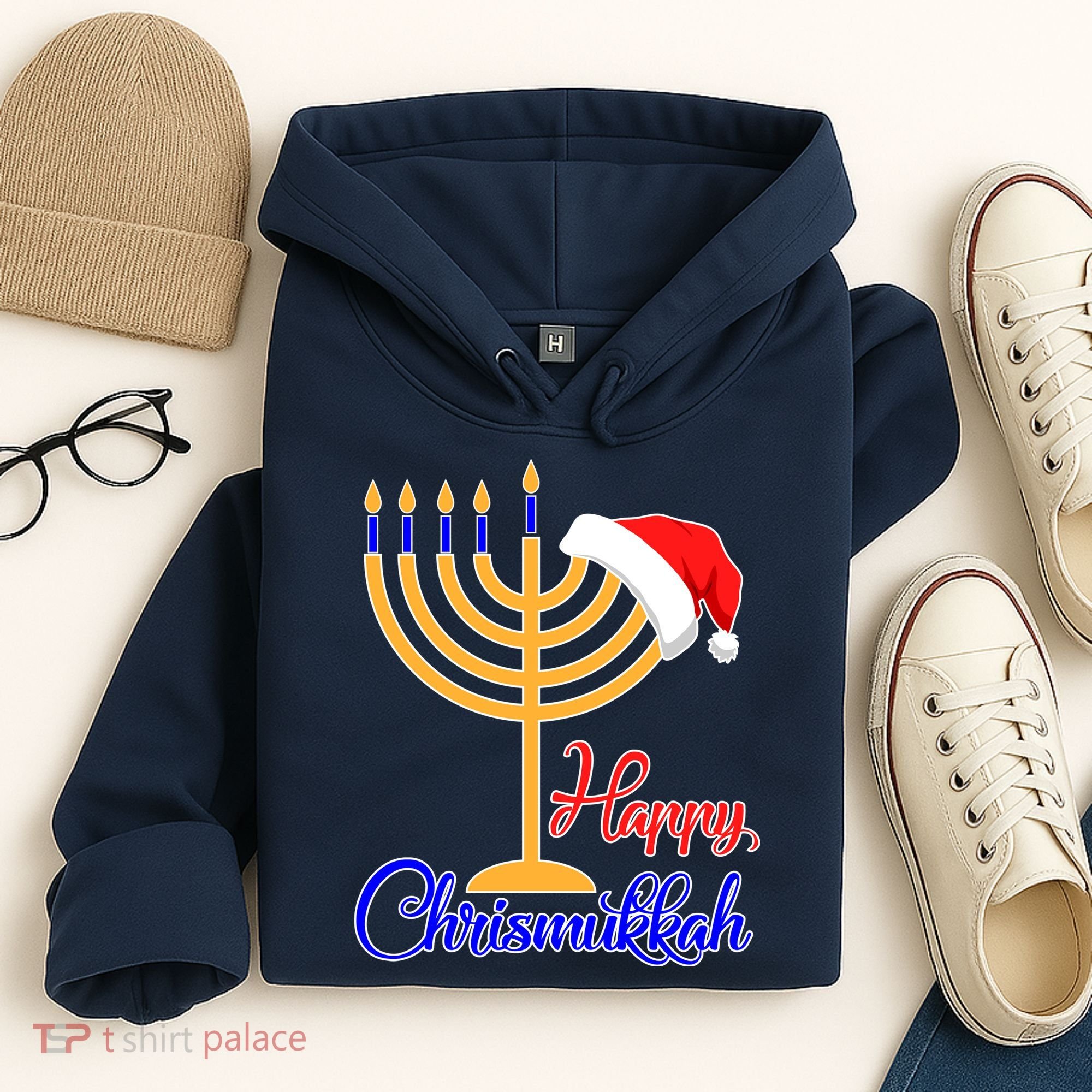 Happy Chrismukkah Christmas Hanukkah Hoodie