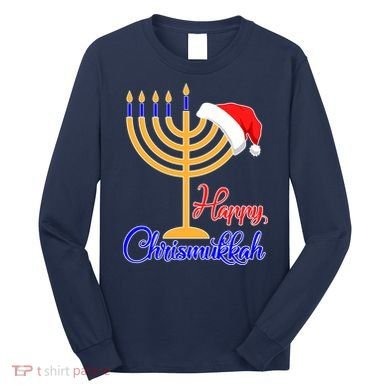Happy Chrismukkah Christmas Hanukkah Long Sleeve Shirt