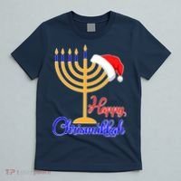Happy Chrismukkah Christmas Hanukkah T-Shirt thumb 5