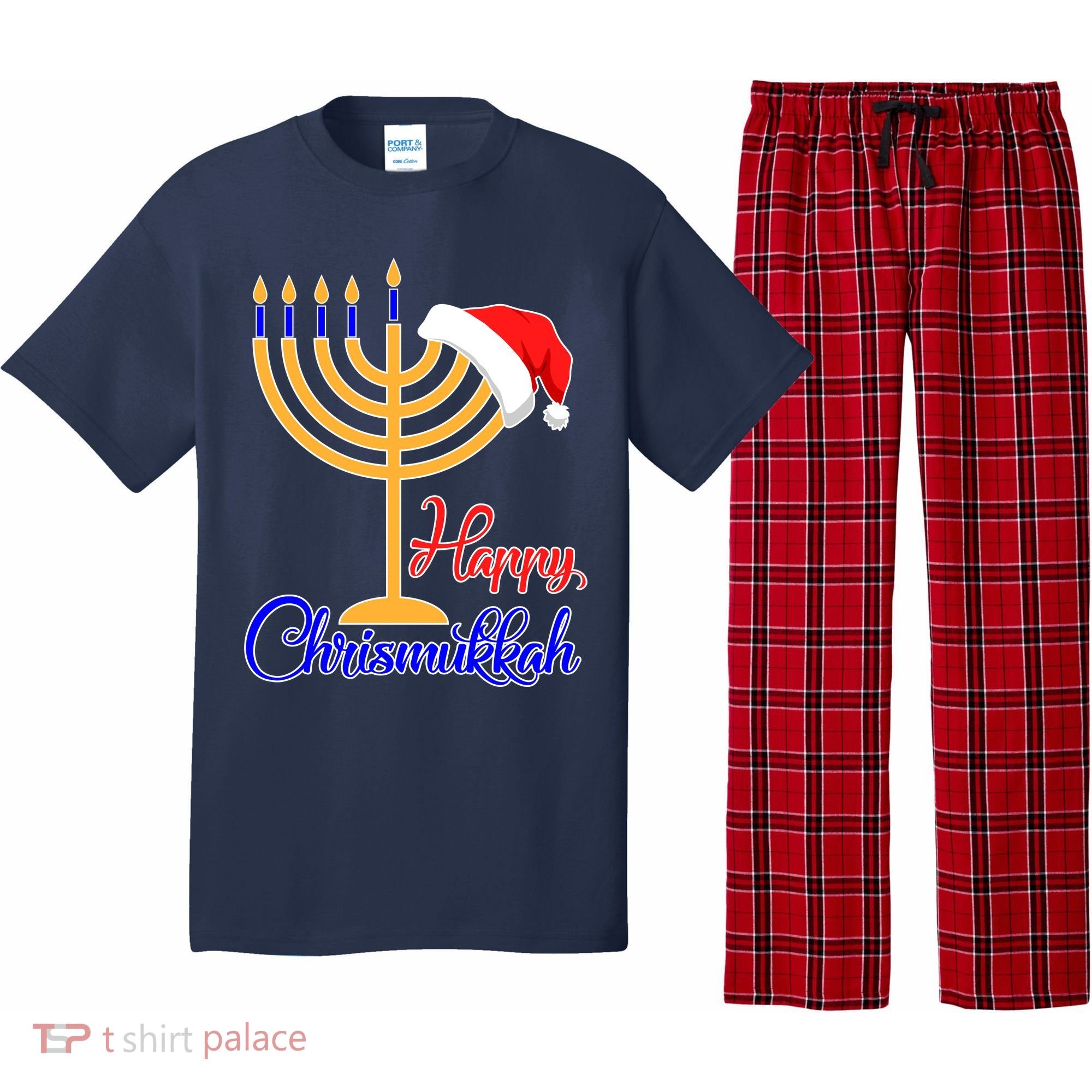 Happy Chrismukkah Christmas Hanukkah Pajama Set
