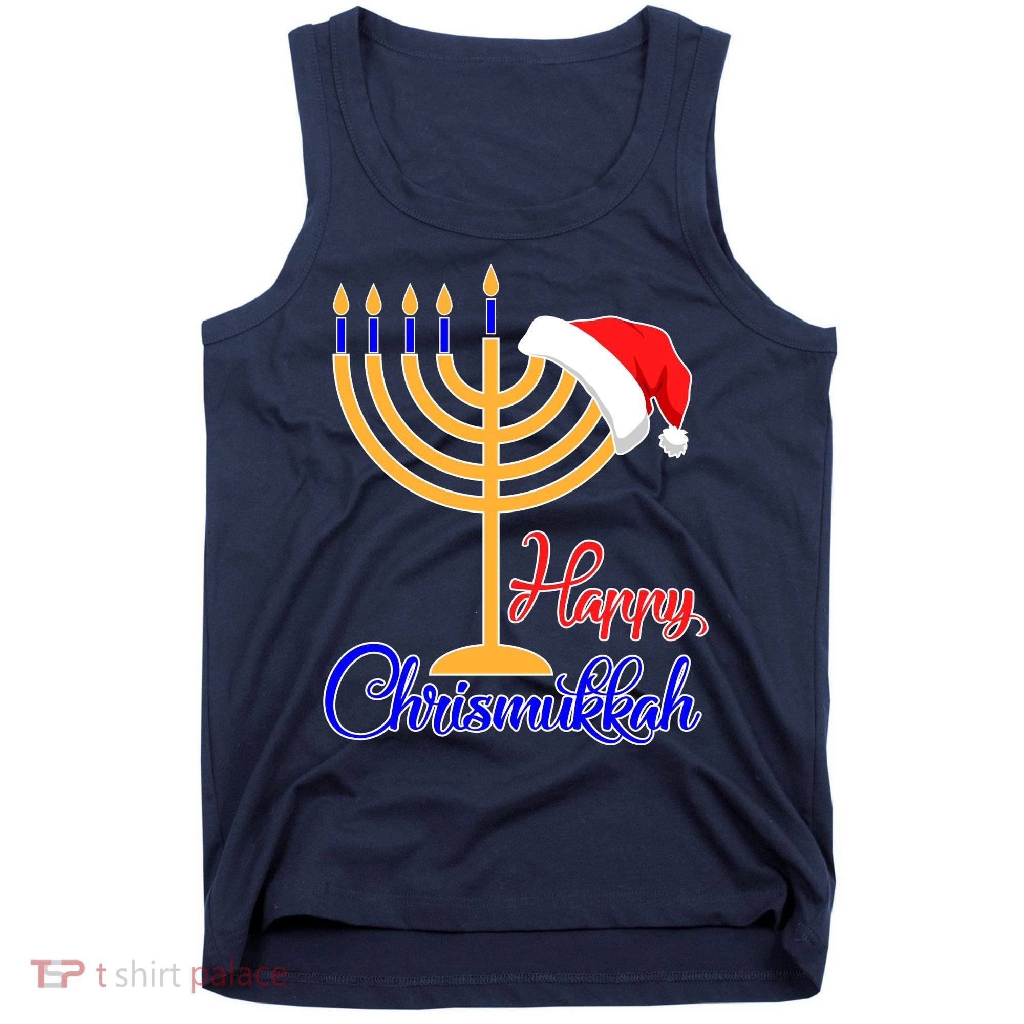 Happy Chrismukkah Christmas Hanukkah Tank Top