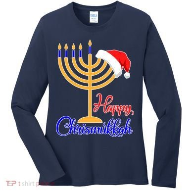 Happy Chrismukkah Christmas Hanukkah Women's Long Sleeve Shirt