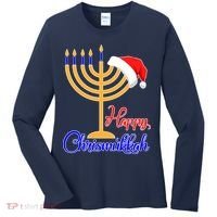 Happy Chrismukkah Christmas Hanukkah Women's Long Sleeve Shirt thumb 0