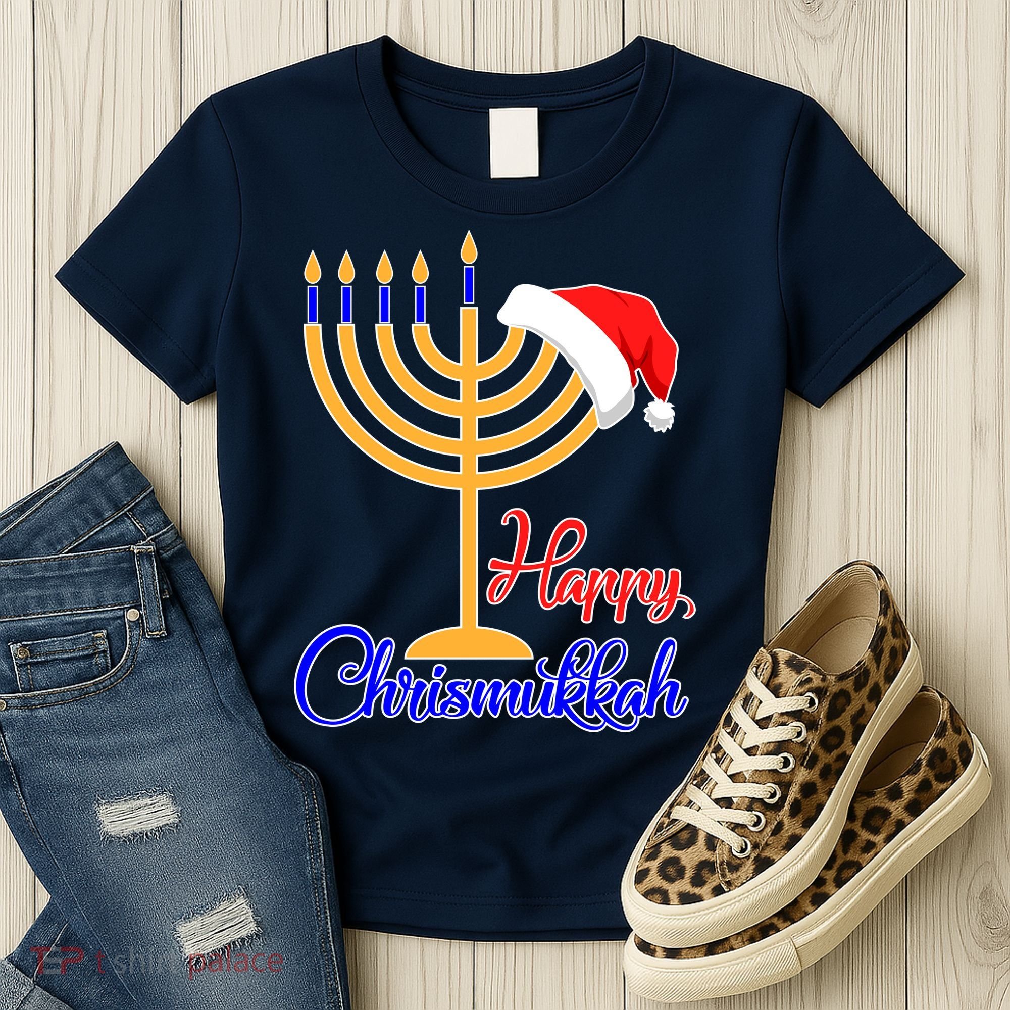 Happy Chrismukkah Christmas Hanukkah Women's T-Shirt