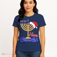 Happy Chrismukkah Christmas Hanukkah Women's T-Shirt thumb 4