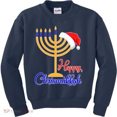 Happy Chrismukkah Christmas Hanukkah Kids Sweatshirt