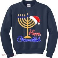 Happy Chrismukkah Christmas Hanukkah Kids Sweatshirt thumb 0