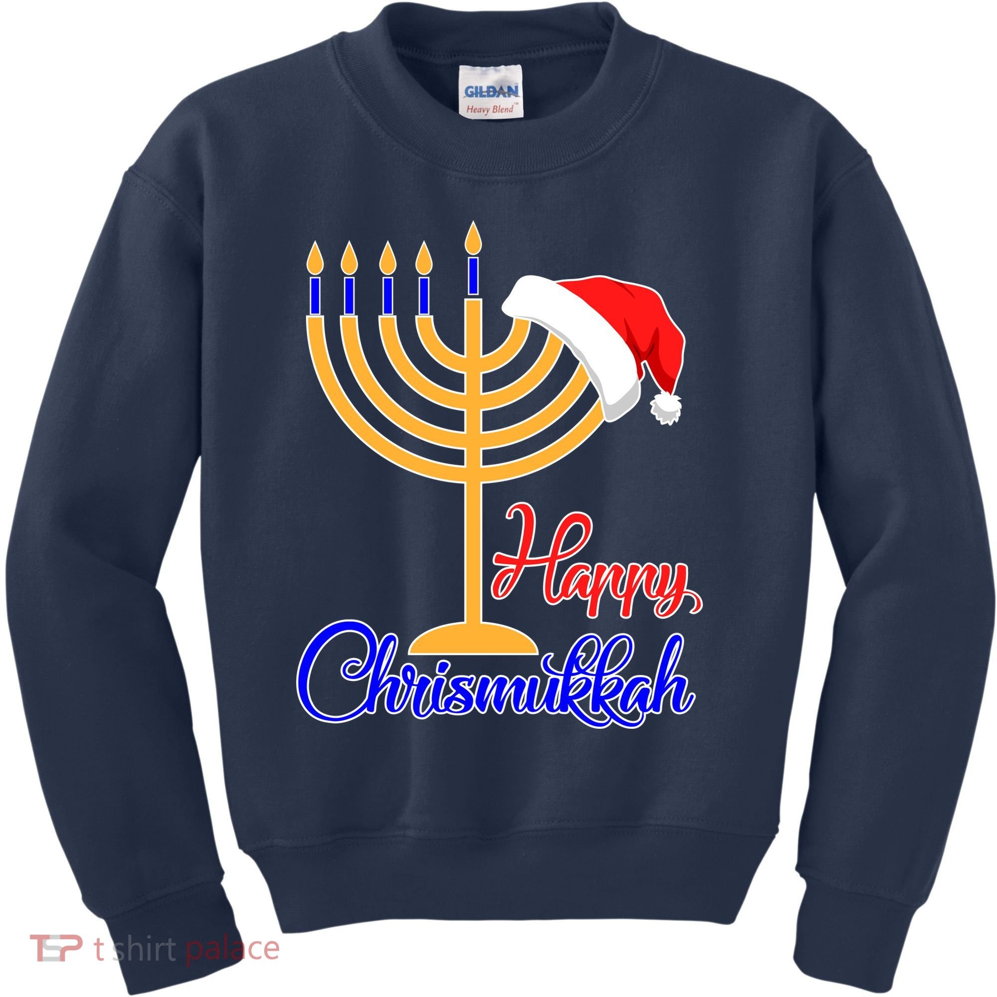 Happy Chrismukkah Christmas Hanukkah Kids Sweatshirt