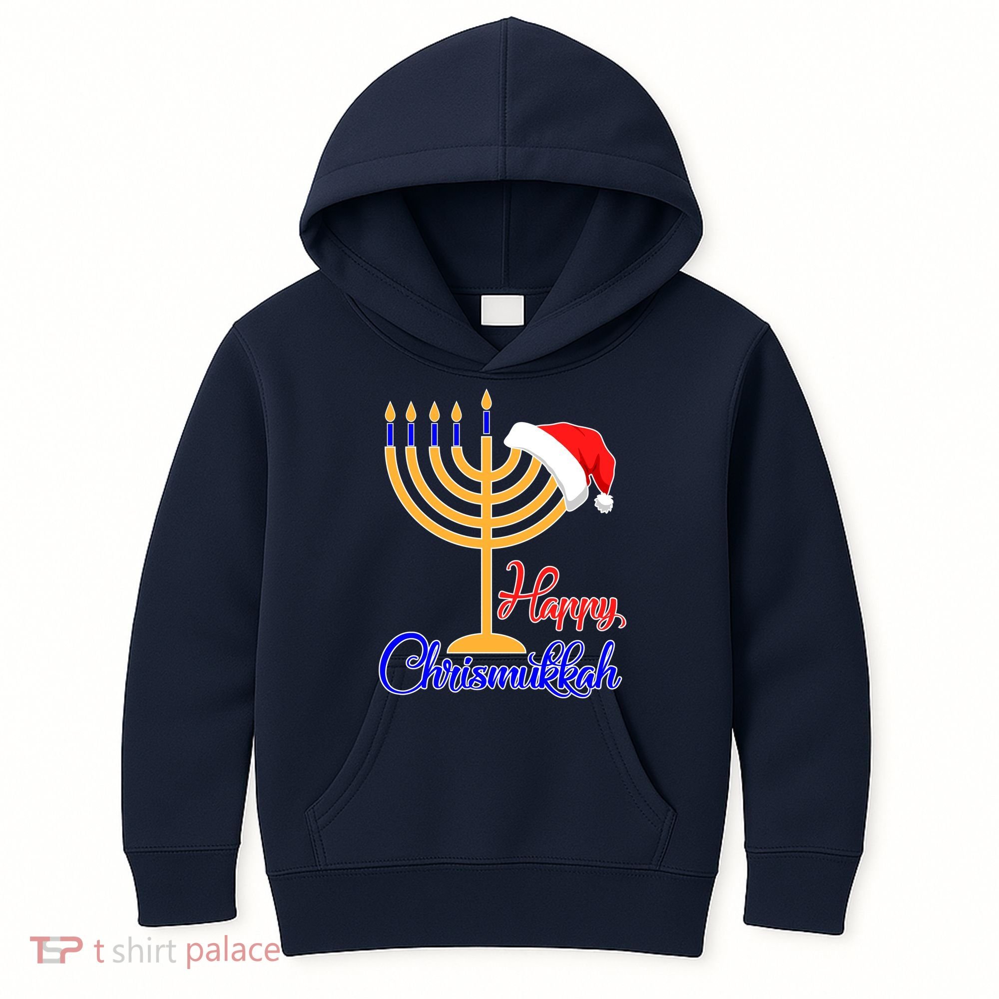 Happy Chrismukkah Christmas Hanukkah Kids Hoodie