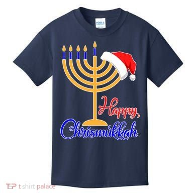 Happy Chrismukkah Christmas Hanukkah Kids T-Shirt