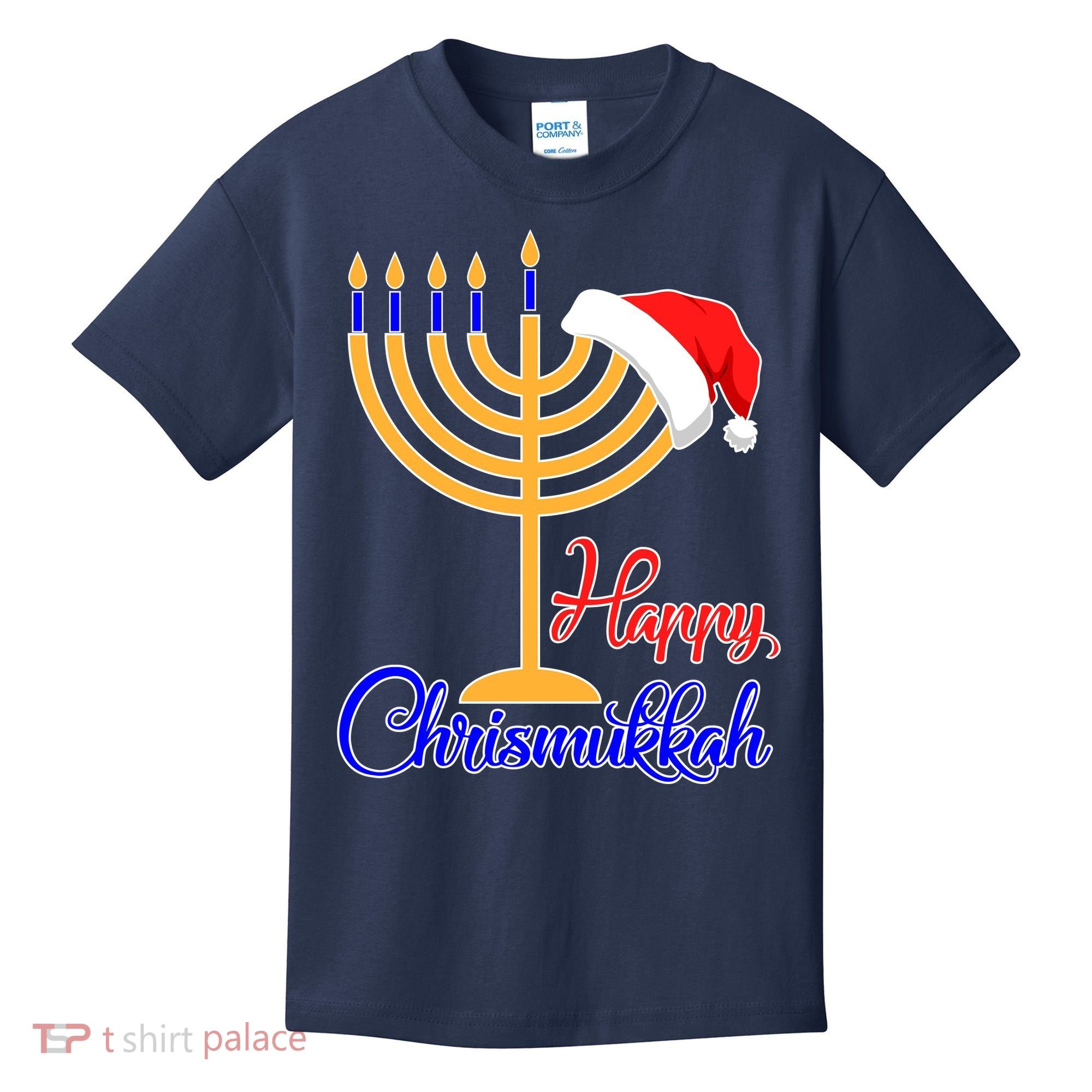 Happy Chrismukkah Christmas Hanukkah Kids T-Shirt