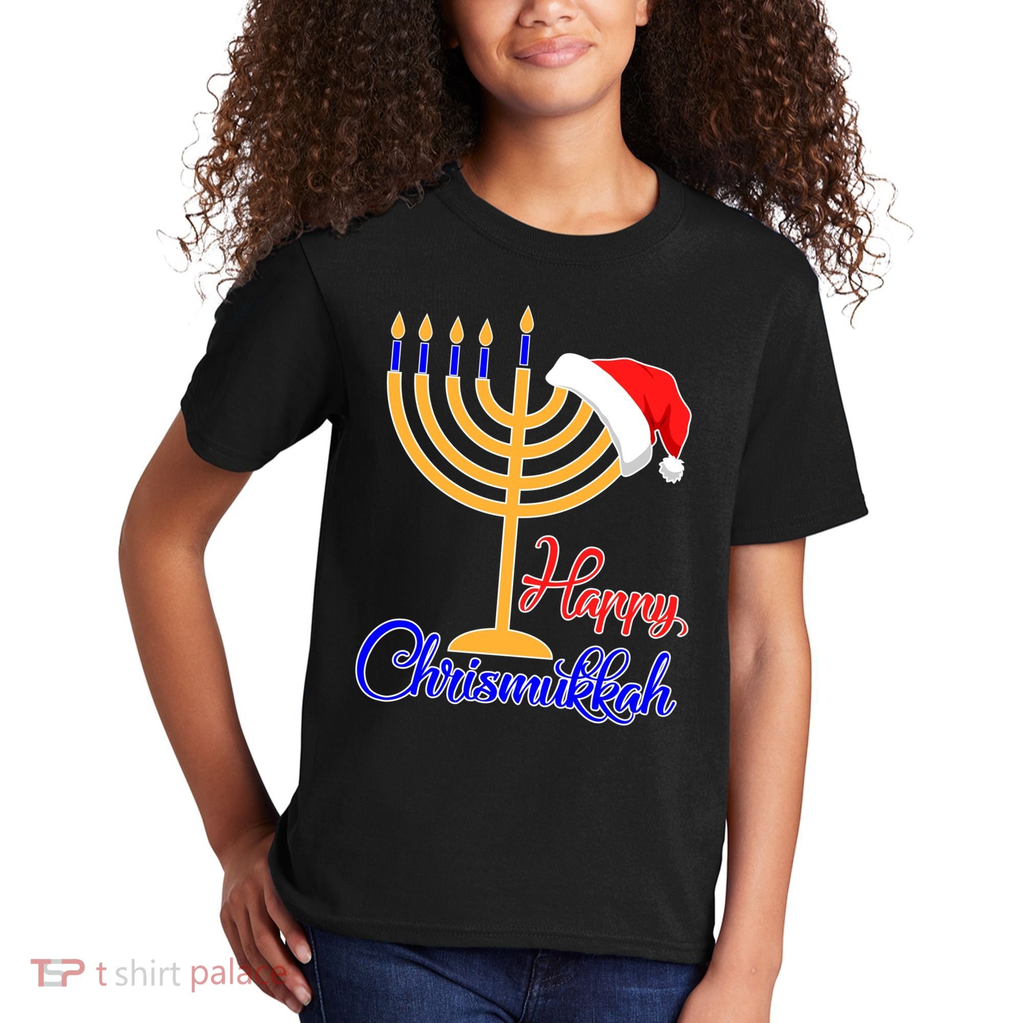 Happy Chrismukkah Christmas Hanukkah Kids T-Shirt