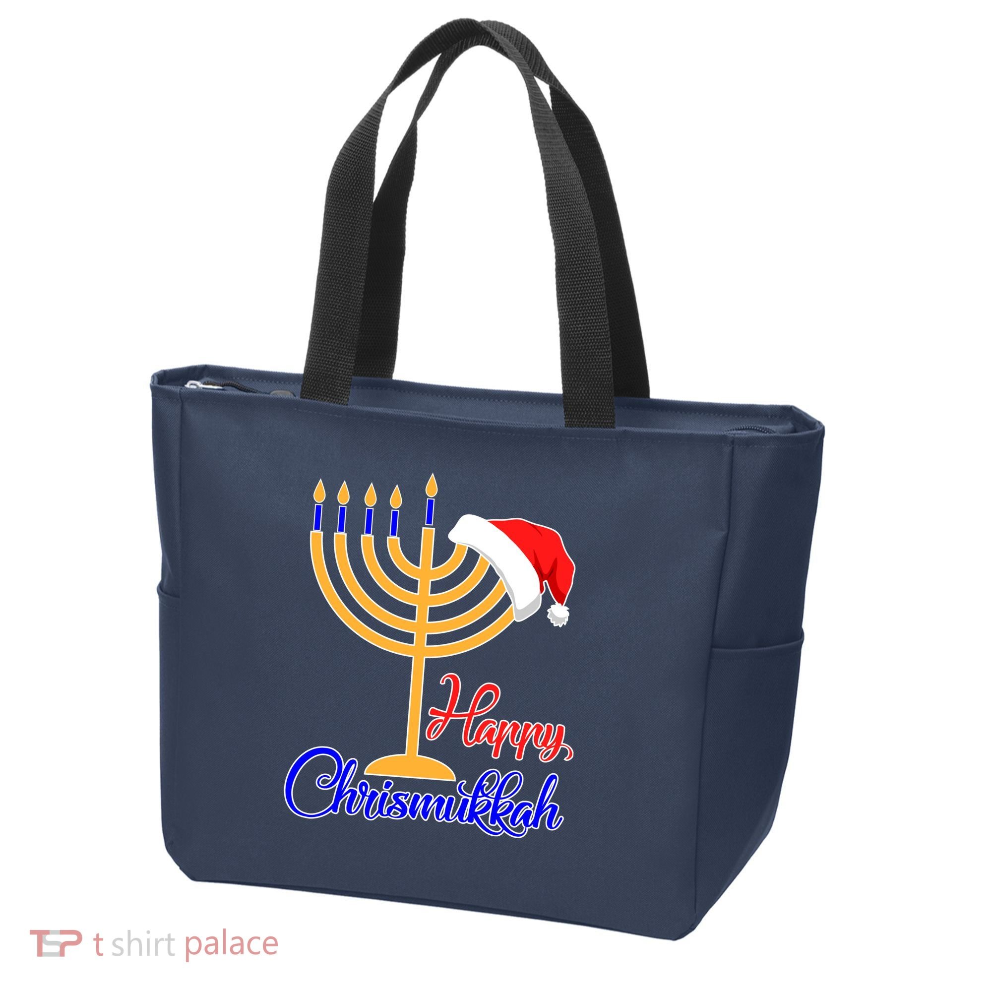 Happy Chrismukkah Christmas Hanukkah Tote Bag