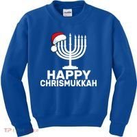 Happy Chrismukkah Hanukkah Kids Sweatshirt thumb 0