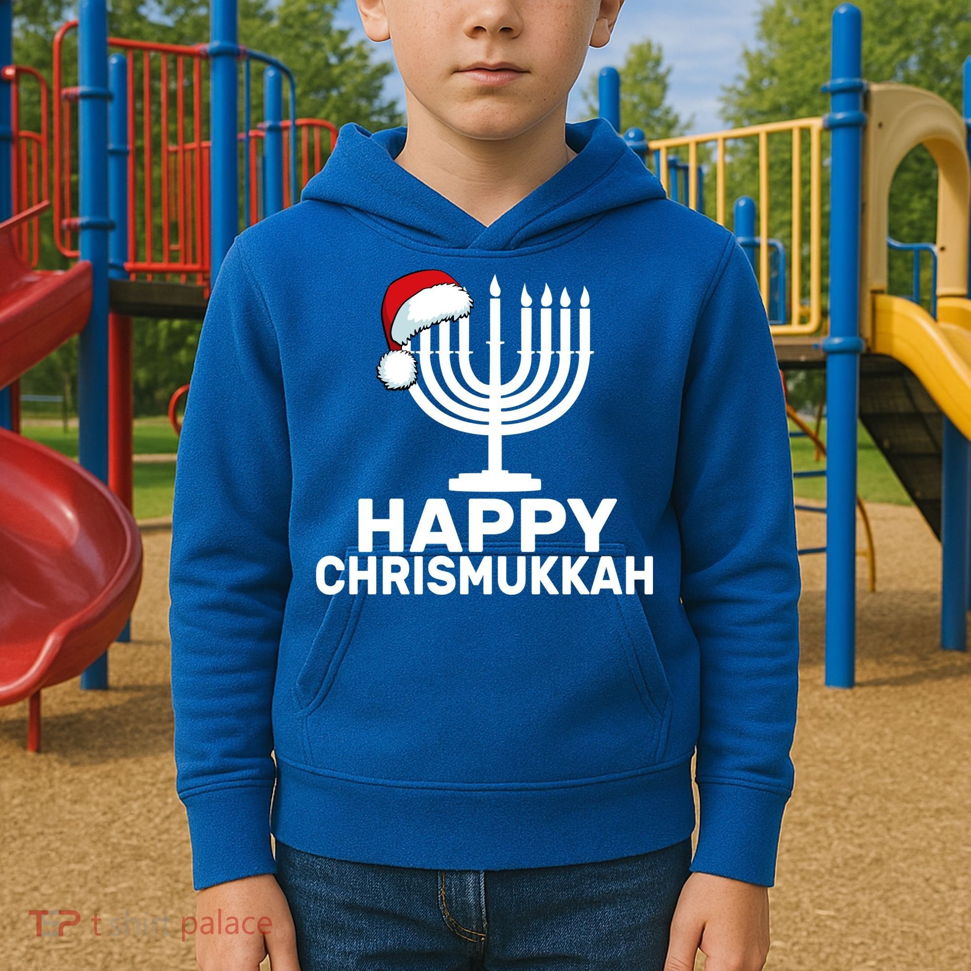 Happy Chrismukkah Hanukkah Kids Hoodie