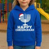 Happy Chrismukkah Hanukkah Kids Hoodie thumb 3