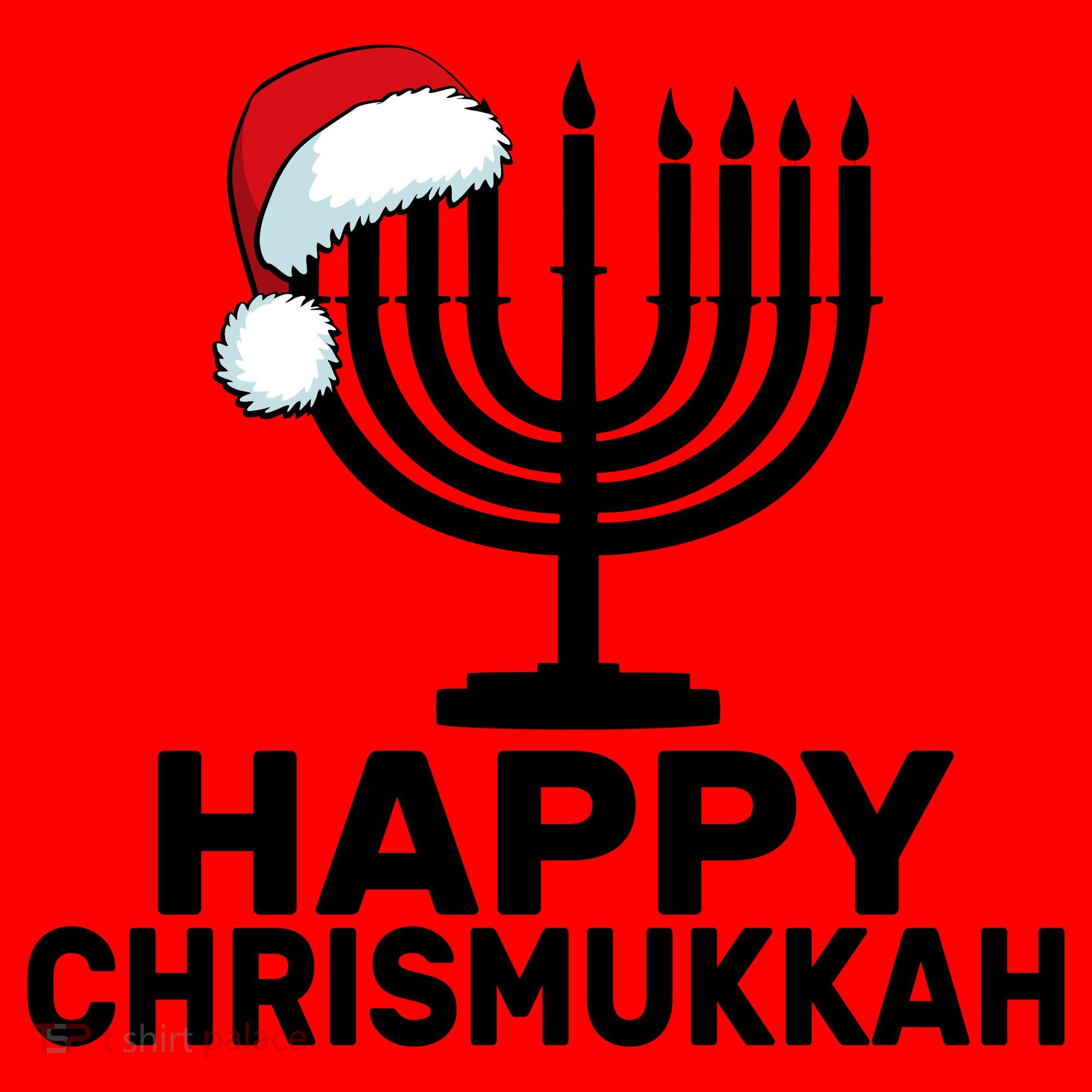 Happy Chrismukkah Hanukkah Santa Hat