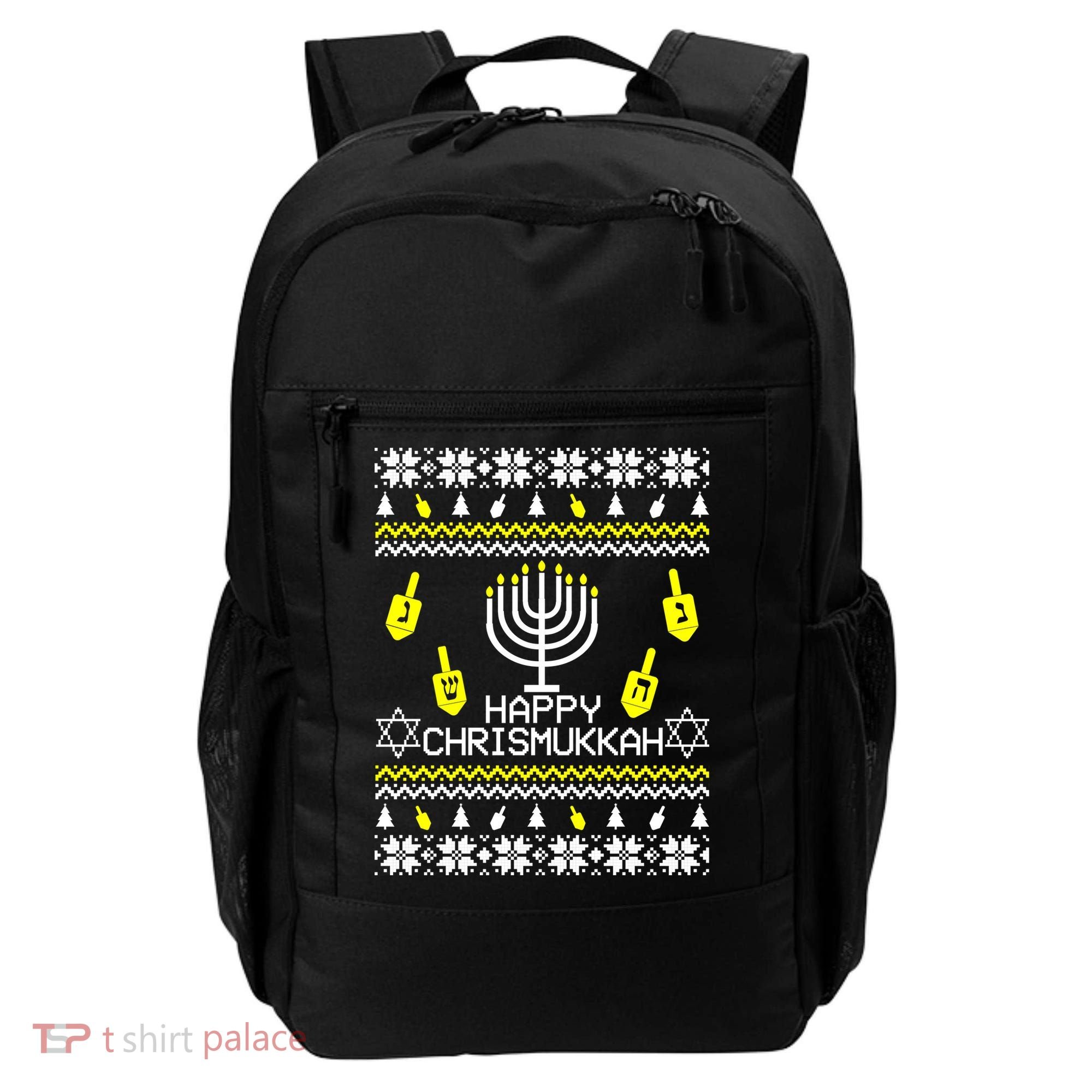 Happy Chrismukkah Hanukkah Ugly Christmas Backpack