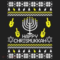 Happy Chrismukkah Hanukkah Ugly Christmas Tumbler thumb 3
