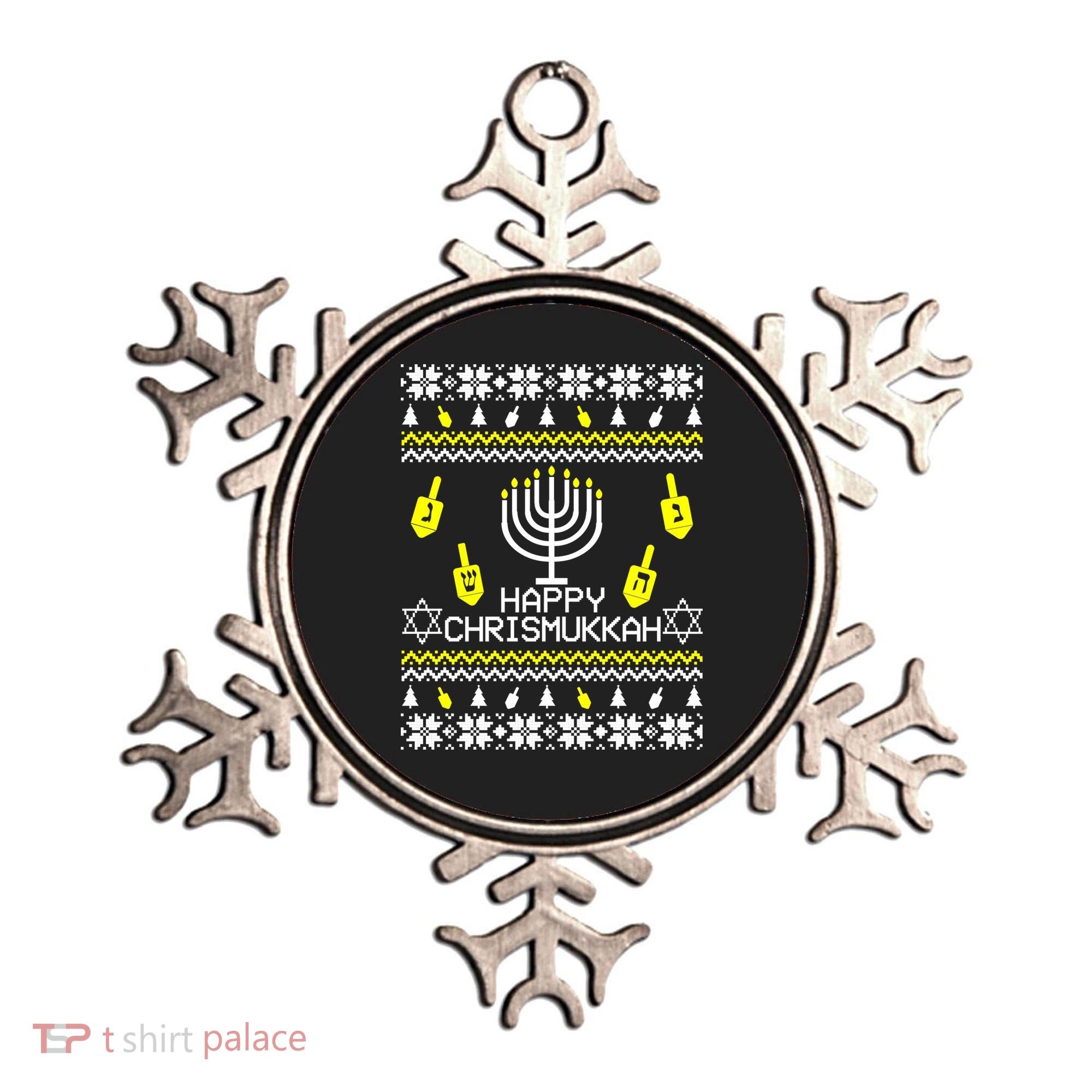 Happy Chrismukkah Hanukkah Ugly Christmas Ornament