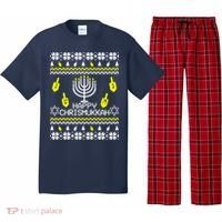 Happy Chrismukkah Hanukkah Ugly Christmas Pajama Set thumb 0
