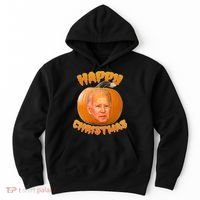 Happy Christmas Joe Biden Halloween Pro Trump  Hoodie thumb 0